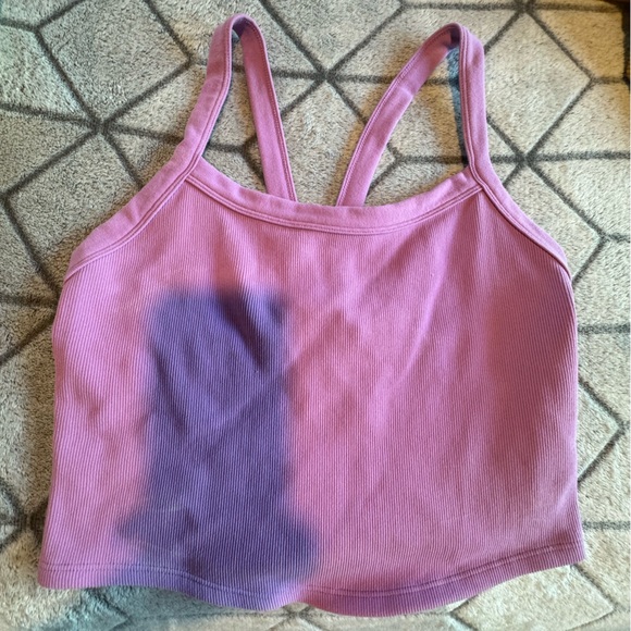 Pink Ribbed Tank Top - Picture 2 of 4